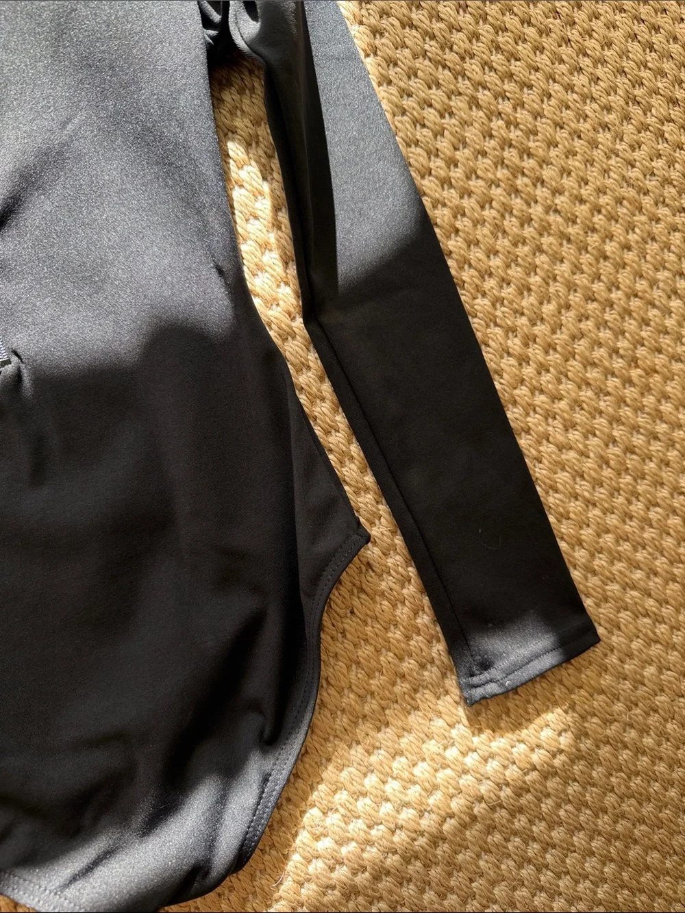 Black Turtleneck Long-Sleeve Kids One-Piece Ballet Leotard size child medium